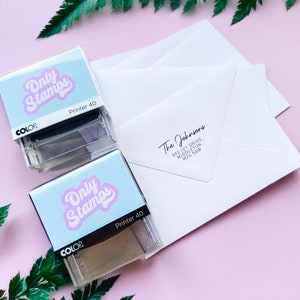 Tampon d'adresse auto-encreur personnalisé, Tampon papier personnalisé, Tampon personnalisé Ex Libris, Tampon pour ex-libris, Personnalisation de la bibliothèque d'embosseurs