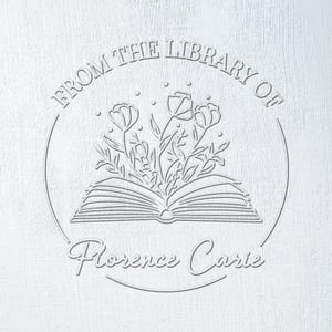 From the Library of Stamp, Custom Personalized Stamps for Books, Ex Libris, Gifts, and Special Occasions, Unique Bookplates & More!