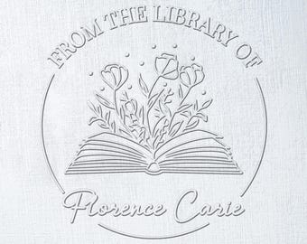 From the Library of Stamp, Custom Personalized Stamps for Books, Ex Libris, Gifts, and Special Occasions, Unique Bookplates & More!