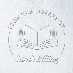 Custom Book Stamp, Personalized Ex Libris Stamp for Books, Unique Bookplates to Mark Your Books, Perfect Gift for Book Lovers and Readers