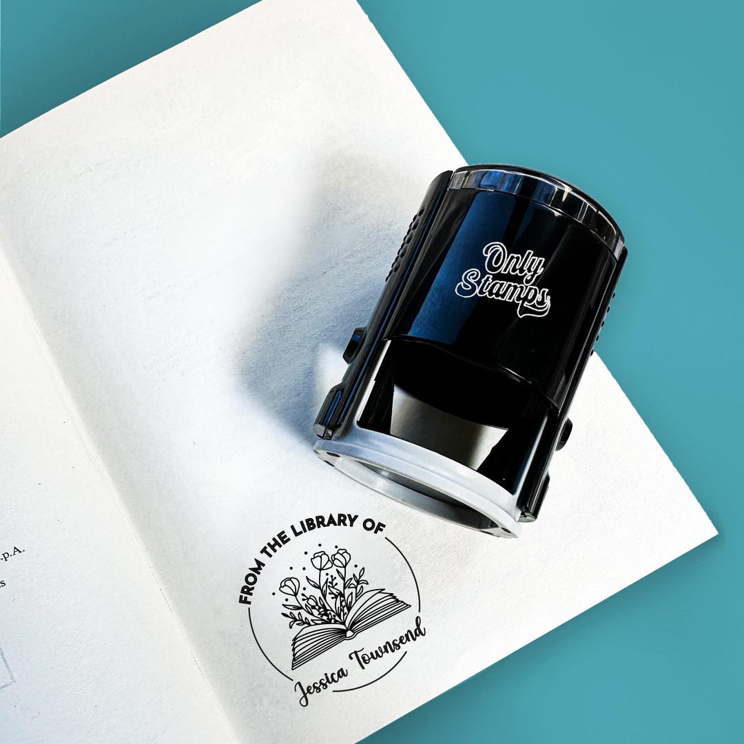 Modern Ink Stamp Design Custom Self-inking Rubber Stamp - 10 New Designs Personalized Logo ...