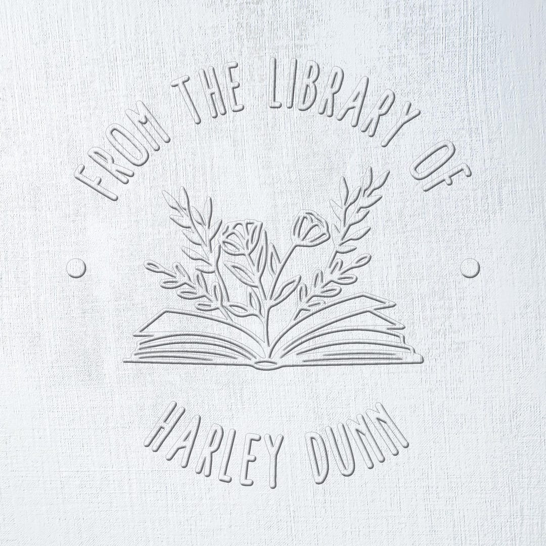 Custom Embossing Stamp Personalized Monogram Logo Signature for ...