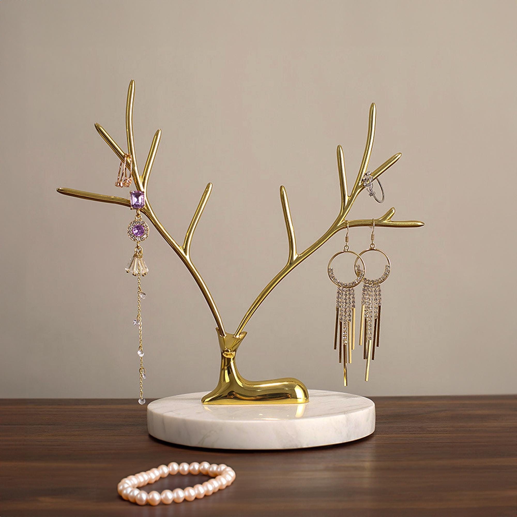 Gold tree jewelry holder top
