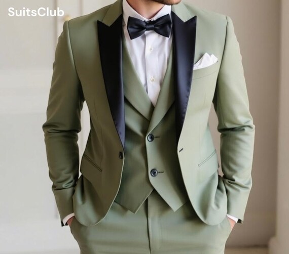 Sage Green Suit - Groom Wedding Wear - Men Wedding Suits - Green Tuxedo  Suit - Suit for Men - Party Wear Suit - Slim Fit Suit - Men Suit