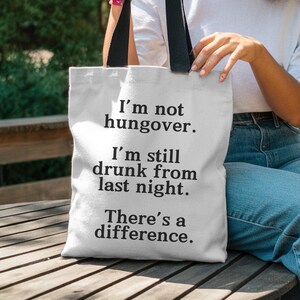 Brilliant x Wild | i&#39;m not hungover  tote bag