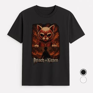 Attack on Kitten-parodie-T-shirt #2