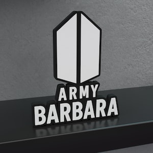 KPOP ARMY カスタムデスクサイン - 無料プレビュー（メッセージをお送りください）