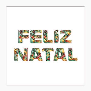 Glückwunschkarte, Weihnachten, Karte, Merry Christmas, Feliz Natal