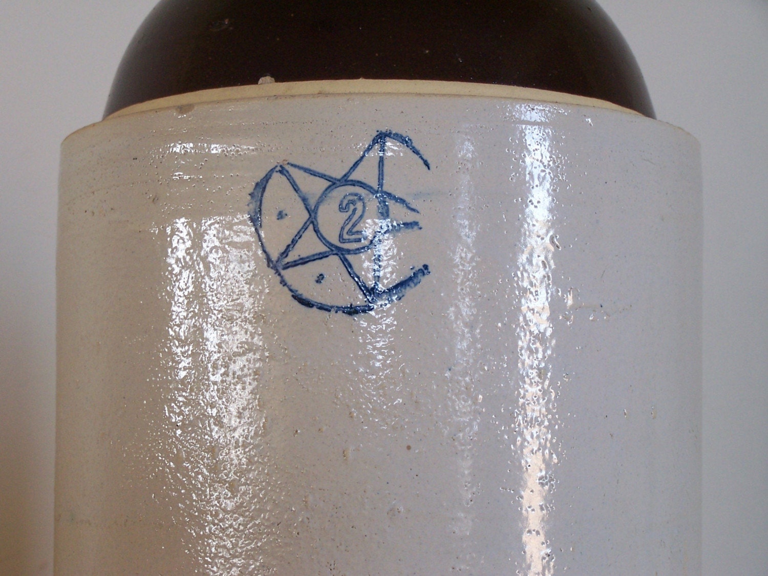 Antique Whiskey Jug Star Pottery Number 2 PRICE REDUCED Etsy