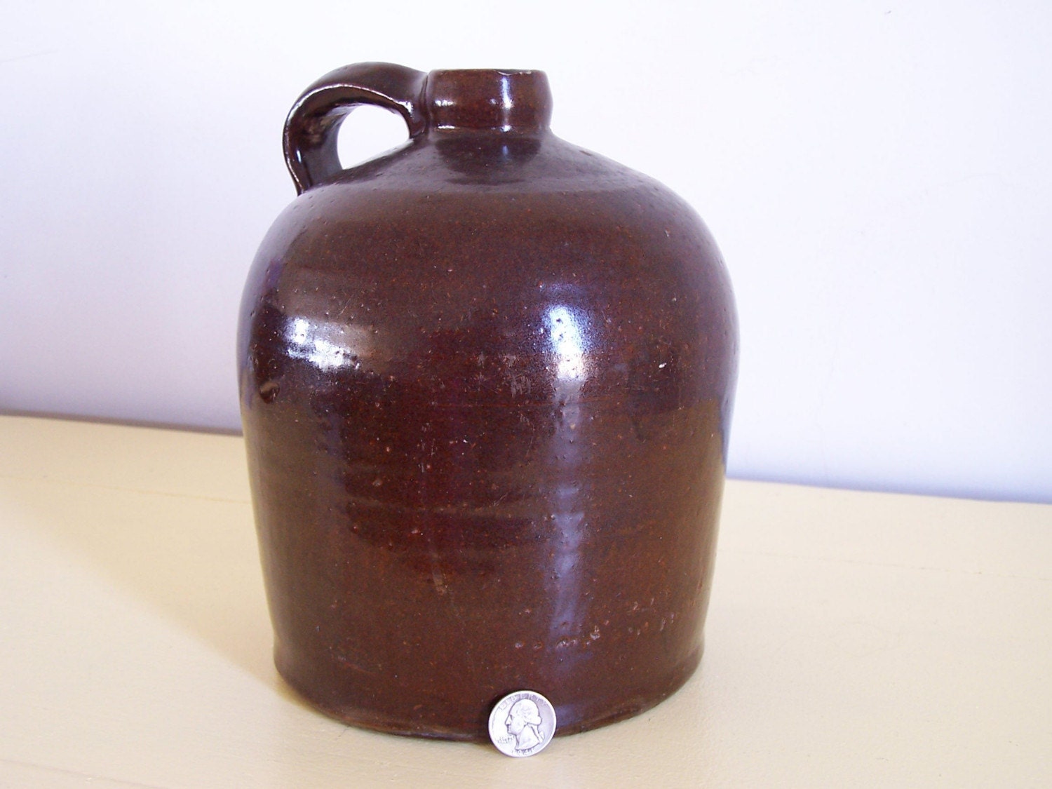 Antique Whiskey Jug Brown 9 and a Half Inches Etsy
