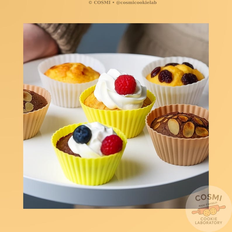 cosmicookielab Silicone Cupcake Liners - Thumbnail 5