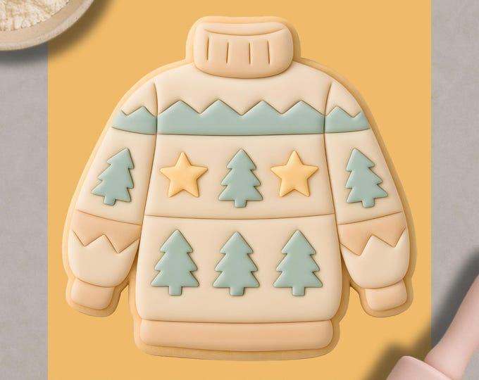 Christmas Sweater Cookie Cutter – Christmas Holiday Baking Tool