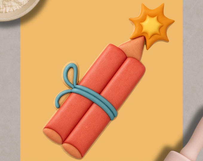 Cowboy Dynamite Cookie Cutter & Embosser – Western Dynamite Bundle Baking Tool