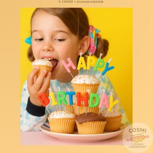 Velas coloridas con la letra FELIZ CUMPLEAÑOS / Adorno para tarta / Decoración para fiesta
