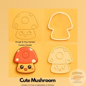 Foremka do ciastek w kształcie grzybów: stempel Toadstool Embosser Stamp - Woodland Baking
