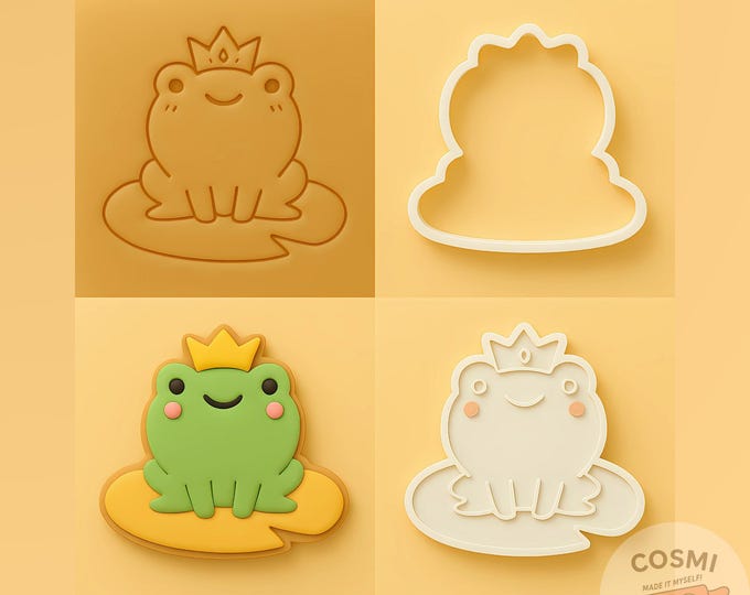 Frog Prince Cookie Cutter & Lily Pad Stamp: Fairy Tale Baking