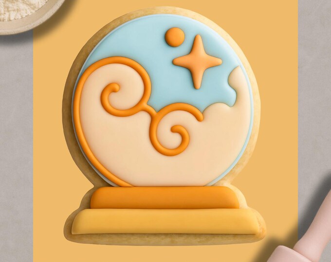 Crystal Ball Cookie Cutter & Fondant Embosser – Fortune Teller Theme