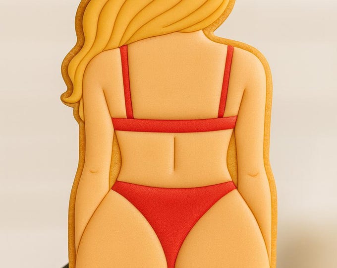 Bikini Girl Cookie Cutter - Beach Party Cookie Cutters - Summer Swimsuit Cookie Cutters
