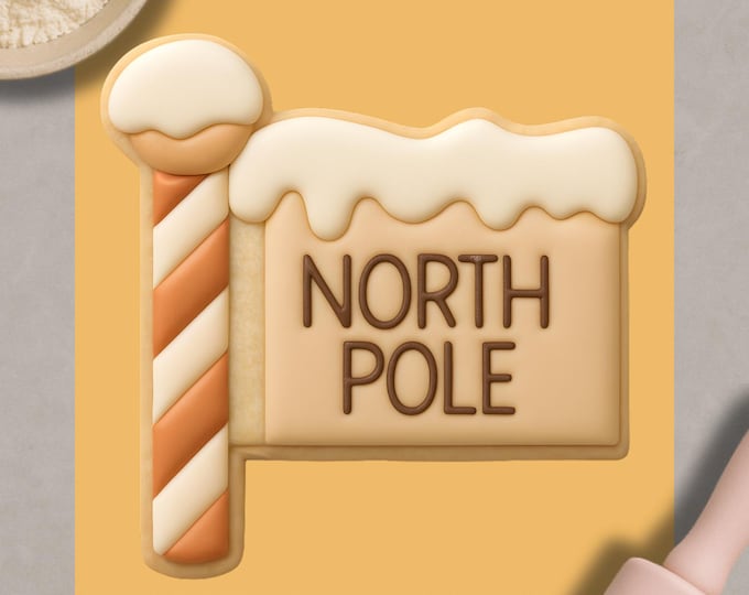 North Pole Cookie Cutter – Christmas Holiday Baking Mold