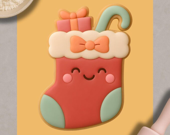 Christmas Stocking Cookie Cutter – Festive Holiday Baking Mold