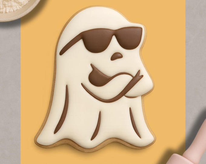 Ghost Cookie Cutter & Fondant Embosser: Halloween Baking Tool