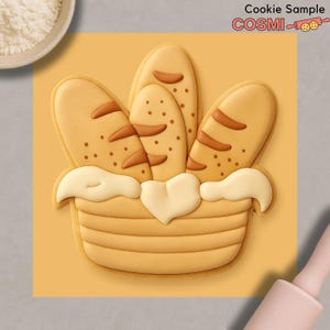 Foremka do ciastek i wytłaczarka do masy cukrowej w kształcie koszyka na chleb: Artisan Bakery Design