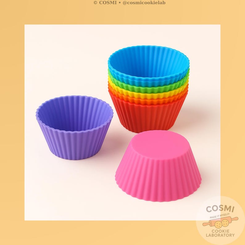 cosmicookielab Silicone Cupcake Liners - Thumbnail 2