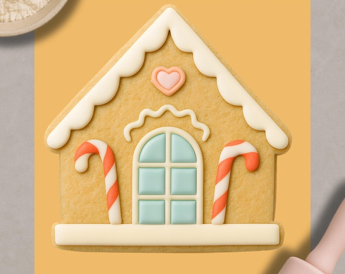 Gingerbread House Cookie Cutter – Christmas Candy House Mold
