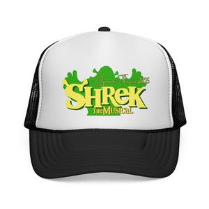 Shrek the Musical Trucker Caps - Fun Theater Lovers Accessories, Gifts for Musical Fans, Green Hat, Nostalgic Attire