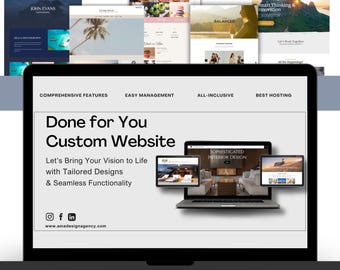 Custom Website Design: Small Business Website with Management Features