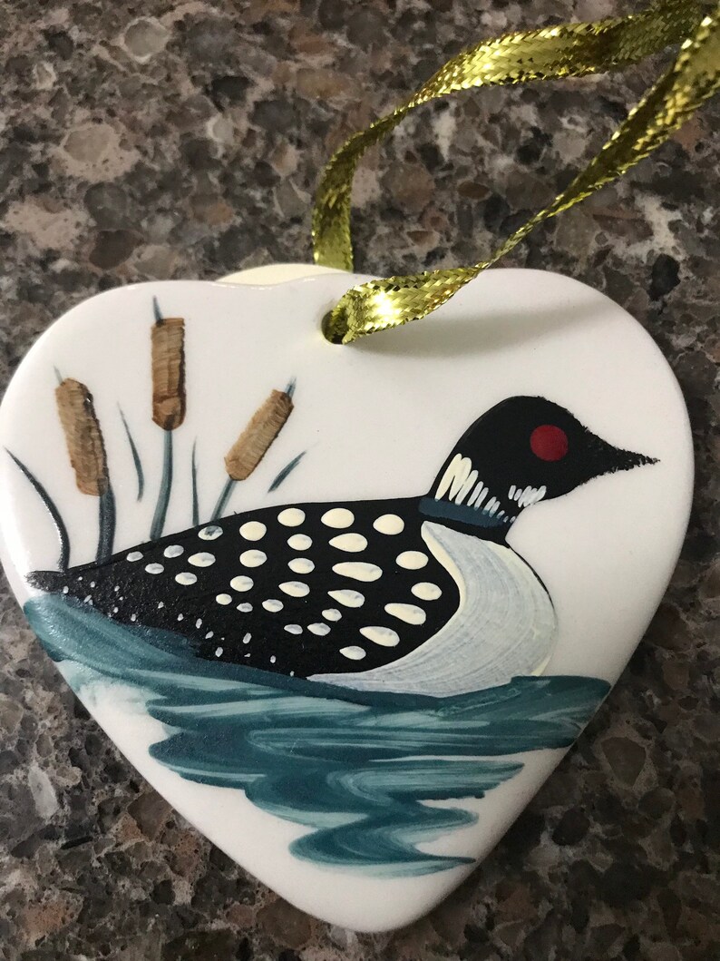 Loon Ornament HandPainted loon christmas ornament Lake Etsy