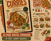 Curries Recipe Book PDF, Easy Homemade Curry Recipes, Printable Digital Cookbook, Dinner Ideas