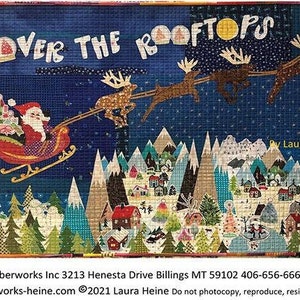 Collage Quilt Pattern Over the Rooftops  by Laura Heine