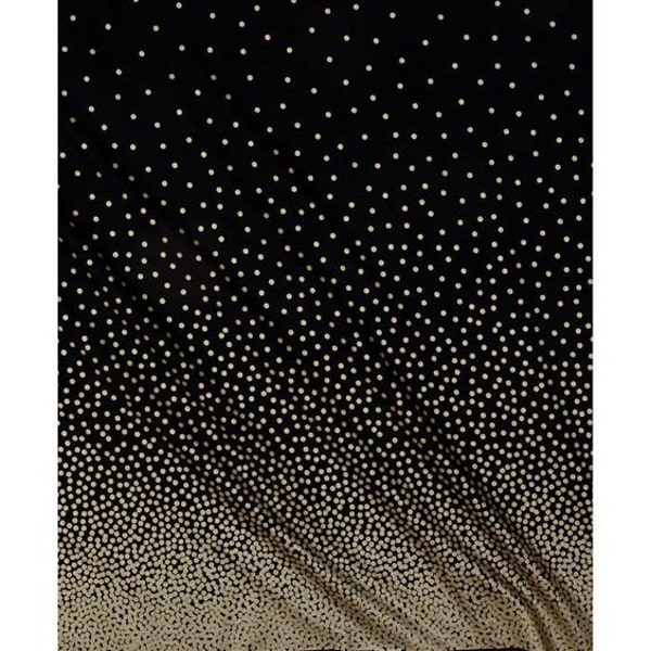 Michael Miller Glitz Confetti Ombre in Black and Bronze  1 Yard