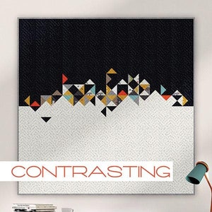 Zen Chic Quilt Pattern Contrasting