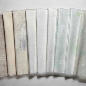 Grunge Fabric Whites 9 Piece Set by Basic Grey for Moda Fabrics