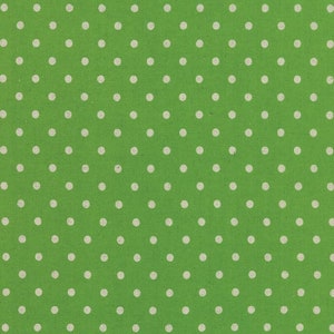 Moda Fabrics Linen Blend Mochi Dot in Fresh Grass 1/2 Yard