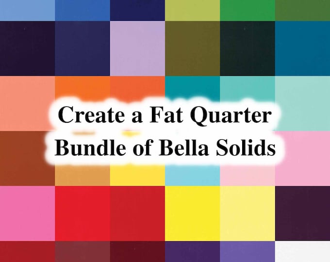 Create Your Fat Quarter Bundle of Bella Solids by Moda Fabrics - Etsy