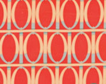 Martha Negley Sale Fabric Farmington Gate in Red for Rowan Fabrics Half Yard