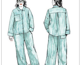 Closet Core Pattern Pajamas Fran Paper Pattern