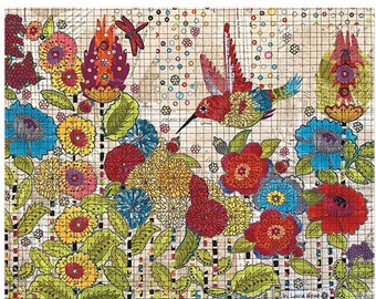 Humming Bird Quilt Pattern by Laura Heine