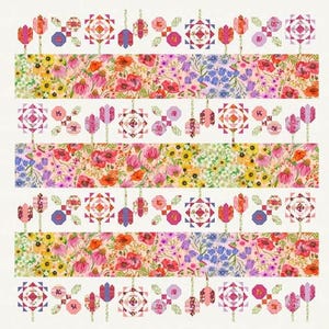 Kit de edredón "Gathering Wildflowers" de Robin Pickens