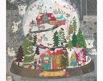 Collage Quilt Pattern Let It Snow by Laura Heine