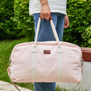 Personalisierte Wochenendtasche mit Name,Benutzerdefinierter Seesack, Sporttasche mit Monogramm, Reisetasche für Sie, Reisetasche, Geschenk für Reiseliebhaber