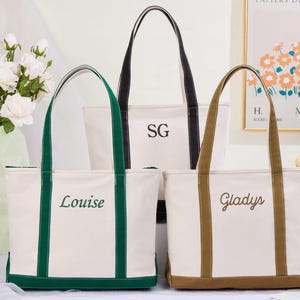 Bestickt mit Initialen Benutzerdefinierte Tragetaschen, Strand Tragetasche, Geschenktasche für Brautjungfern, Benutzerdefinierte Name Tasche, Brautpartybevorzugungen, Brautjungfer Vorschlag Geschenk