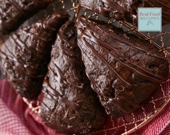 Gluten Free Chocolate Scones Recipe Brunch Chocolate Scone Pastry Moist Brownie Biscuit Digital Download Baked Bread Freezer Afternoon Tea