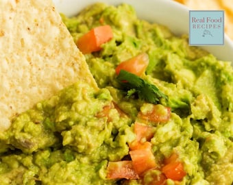 Authentic Mexican Guacamole Recipe, Spice to your Preference, Avocado Dip 2-Ways, PDF (Digital Download)