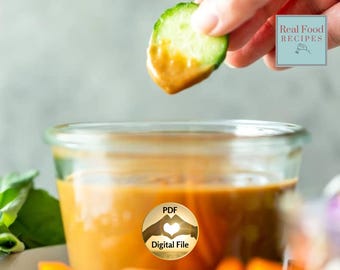 Spicy Thai Appetiser Sauce Digital Recipe Versatile Dipping Drizzling Peanut Sauce for Asian Dishes