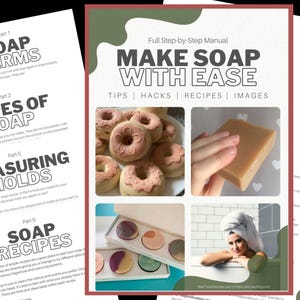 Handmade Soap eBook Soap Makers Manual Digital Download Full Process Instructions Multiple Recipes Make Your Own Skincare Cold Process Soap