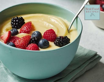 Natillas tradicionales desde cero Receta Salsa de postre sin horno Instrucciones Postres dulces Descarga instantánea Preparar con anticipación Postre básico Familiar